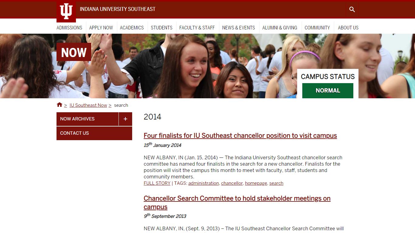 search – IU Southeast Now