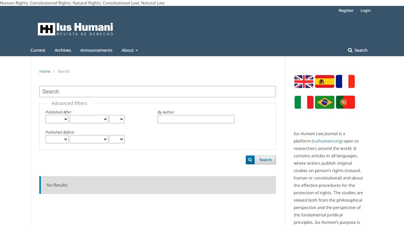 Search | Ius Humani. Law Journal
